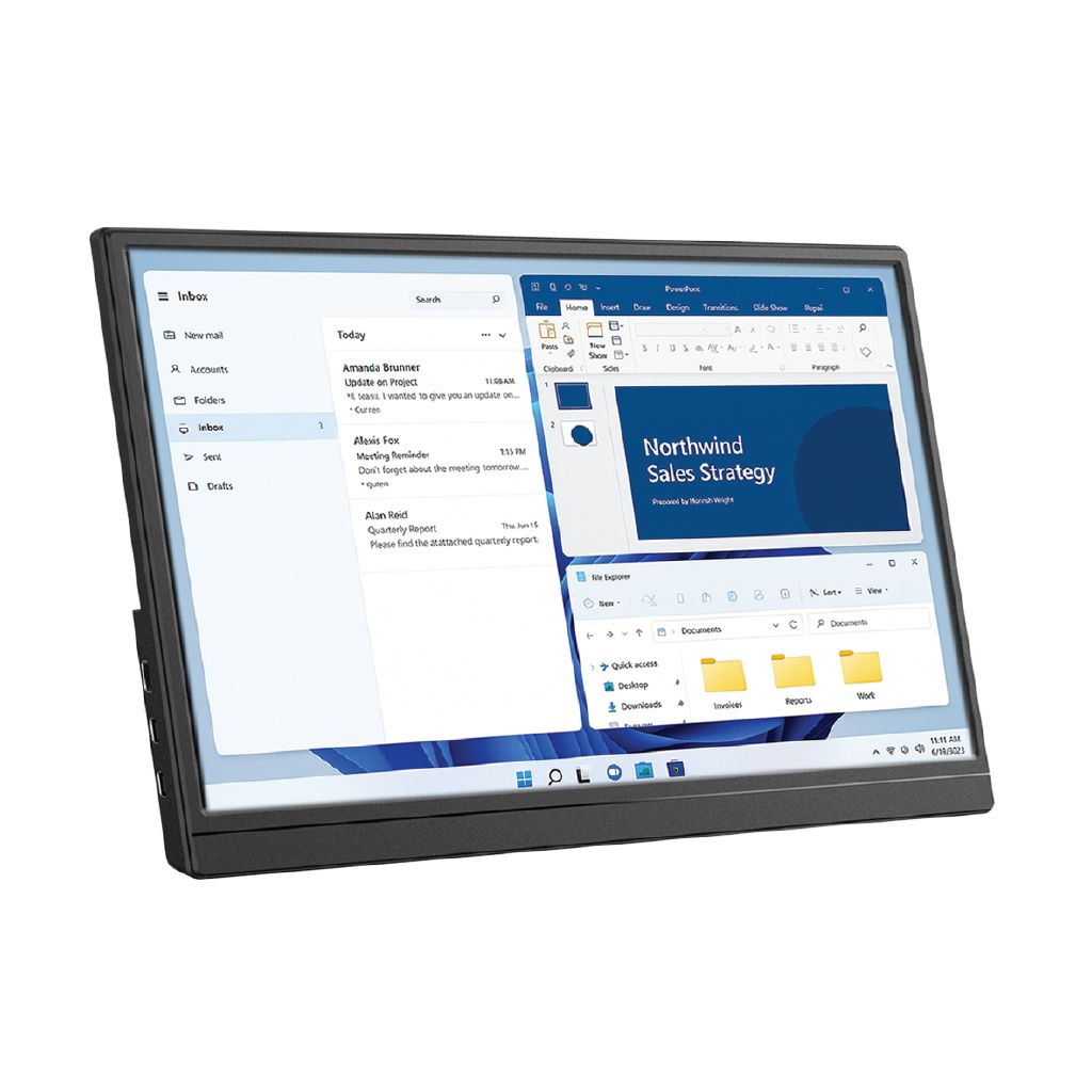 Laser 15.6" Full HD Portable Monitor with Touch Screen