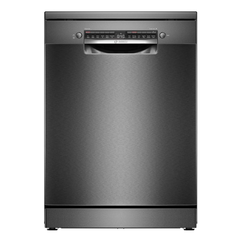 Bosch 60cm Freestanding Dishwasher - Series 4 - Brushed Black Steel