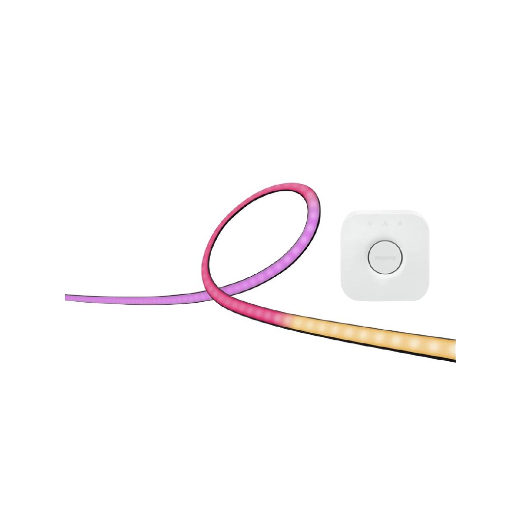 Philips Hue Play Gradient Lightstrip Starter Kit - Hue Bridge & 24-27 Inch PC Lightstrip