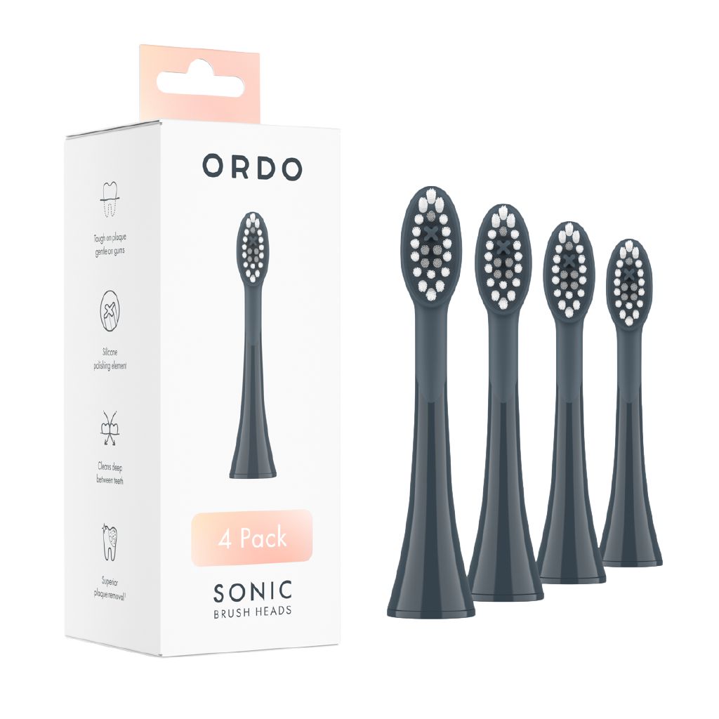 Ordo Sonic+ Brush Heads - Charcoal Grey
