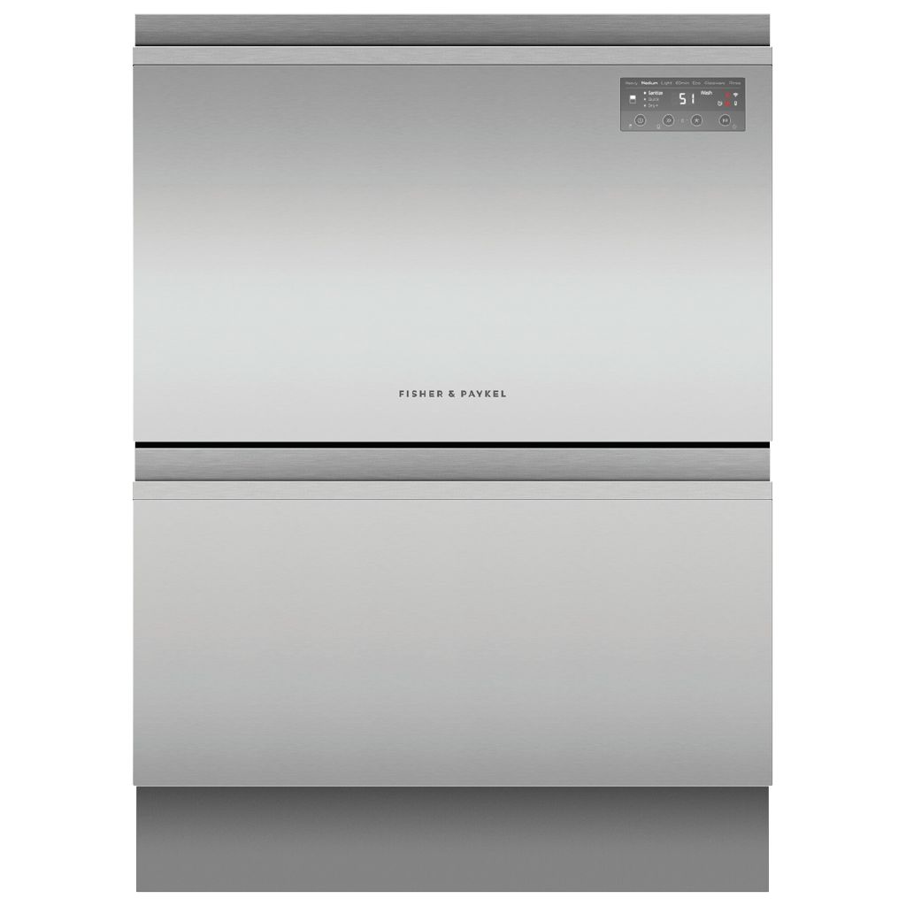Fisher & Paykel 60cm Series 7 Double Dishdrawer - Stainless steel