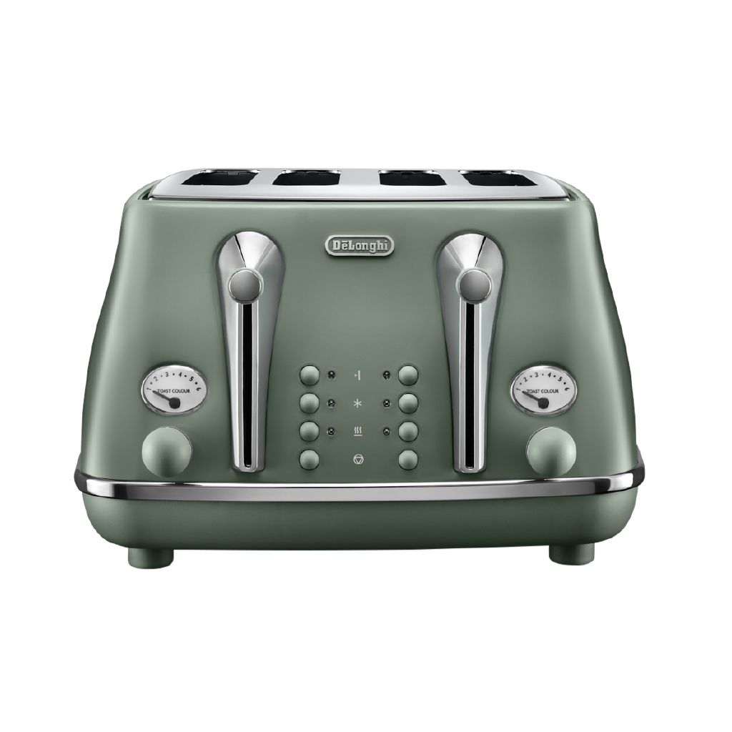 DeLonghi Icona トースター Delonghi Icona Capitals 4 Slice Toaster Copenhagen Green - Noel