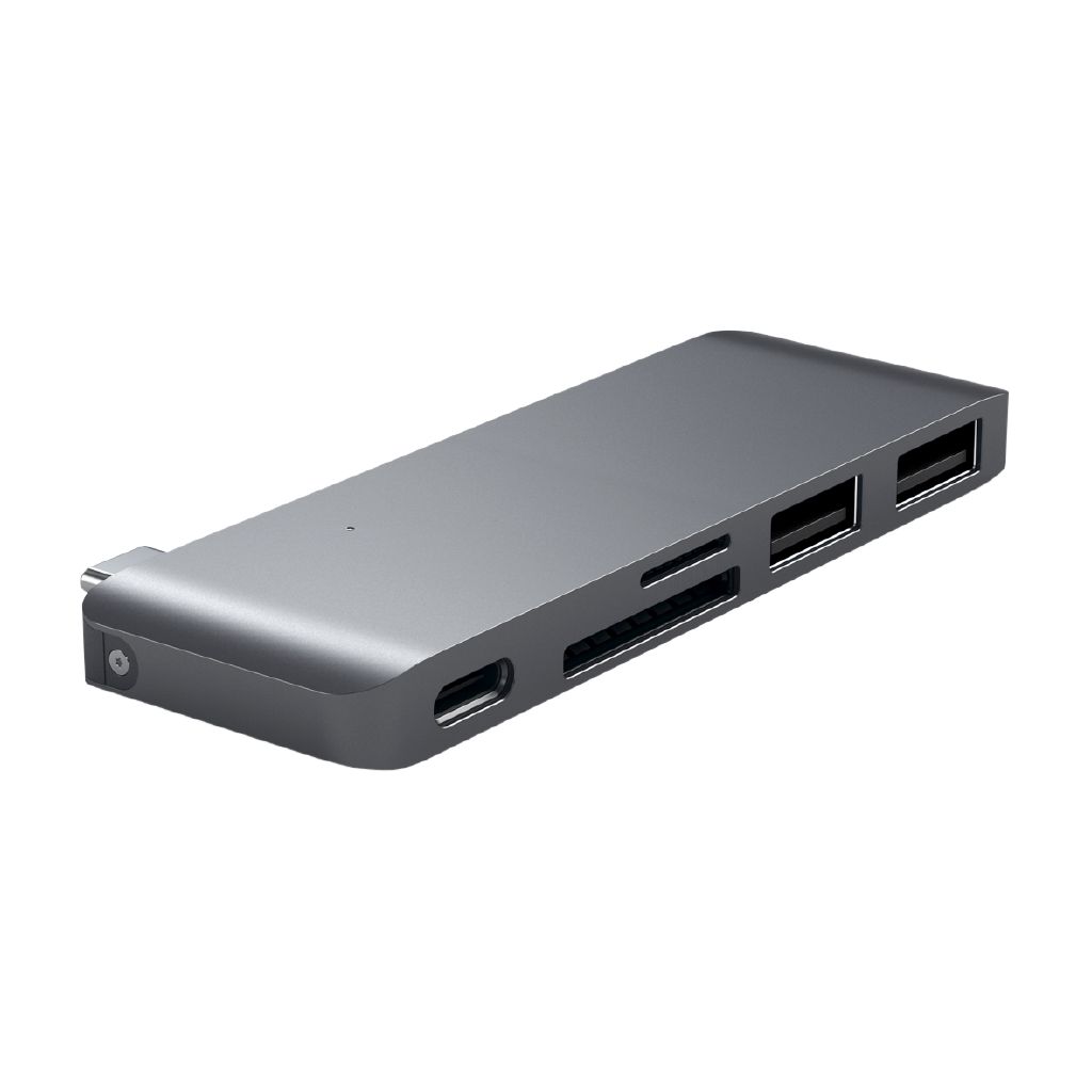 SATECHI USB-C USB Passthrough Hub - Space Grey