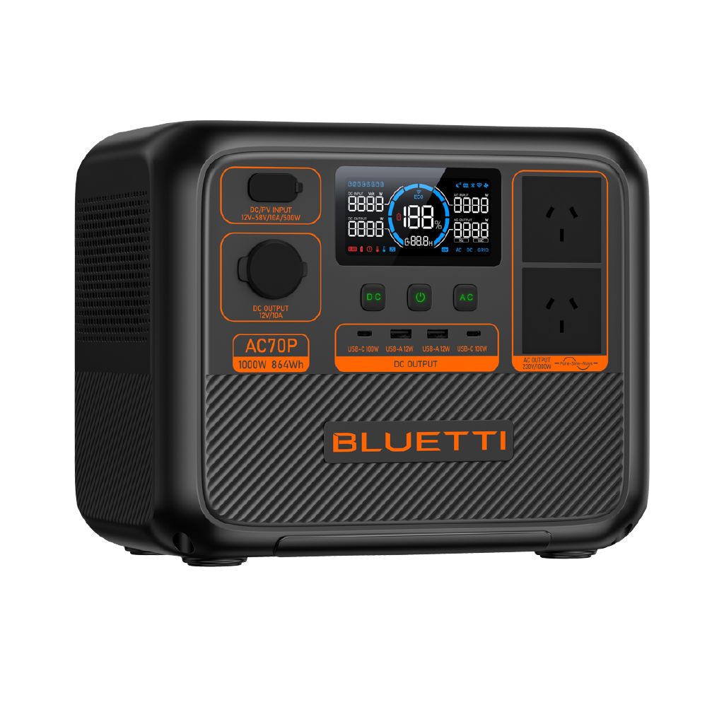 Bluetti AC70P Portable Power Station 1000W 864Wh