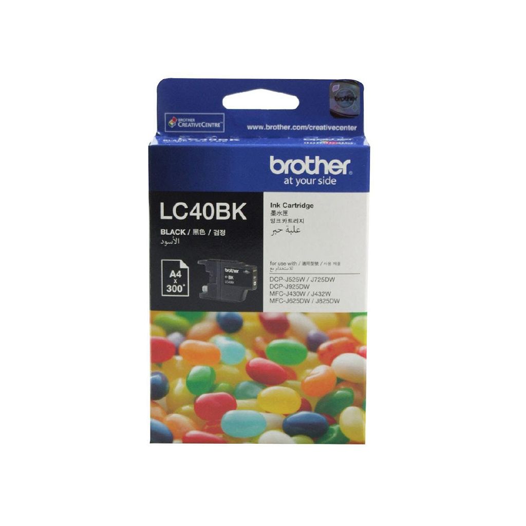 Brother LC40BK Ink - Black - Noel Leeming