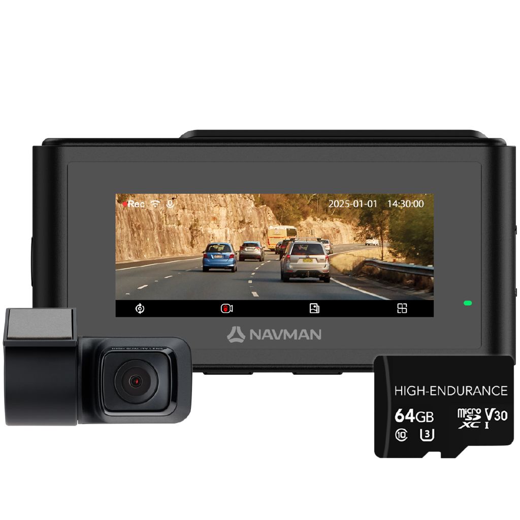 Dual Camera Best Navman Dash Cam Navman AUTO500 AA001500D Full HD