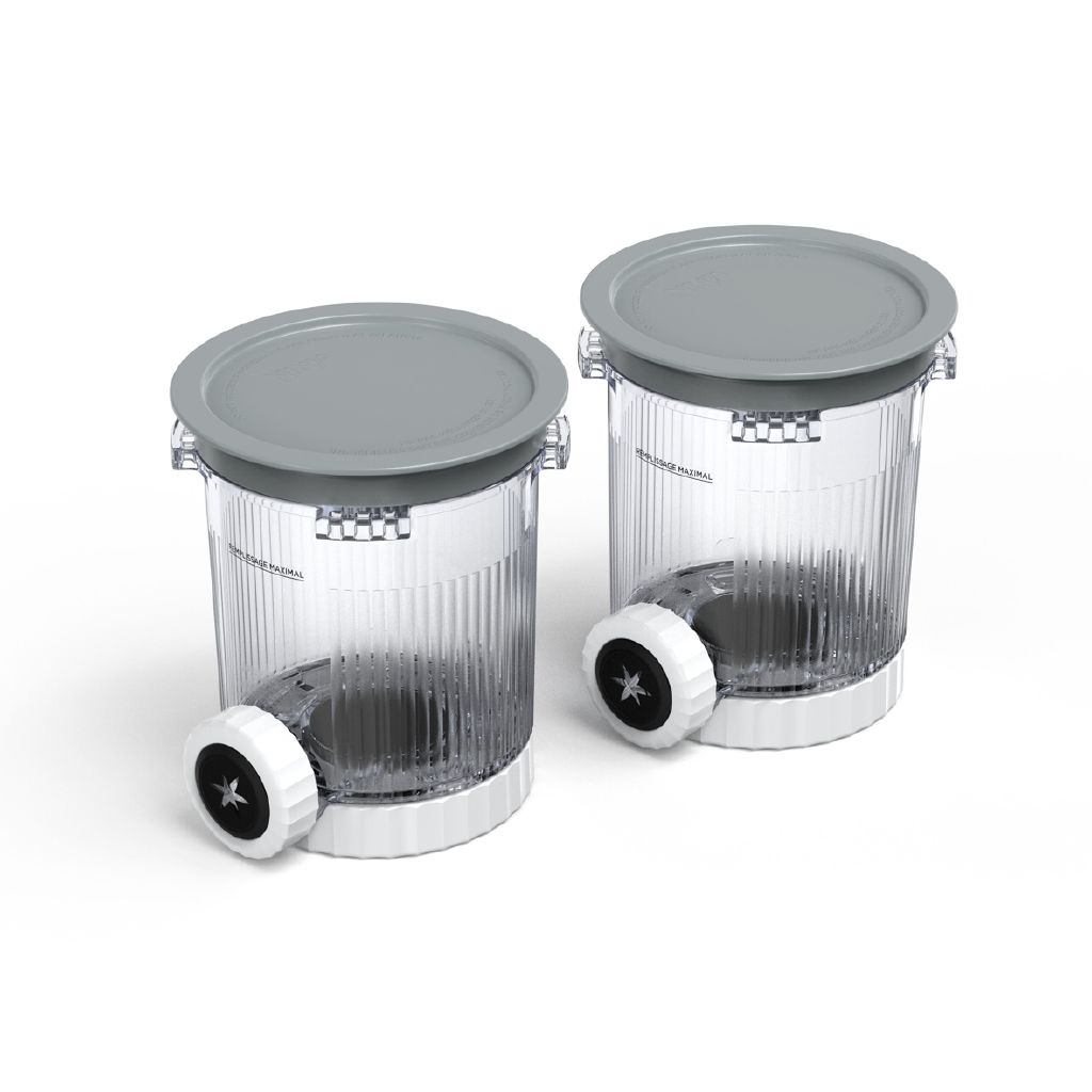 GoMaihe Containers compatibel met Ninja Swirl: Creami 2-pack pinten en deksels voor Ninja NC700 & NC701 ijs en zachte serveermaker accessoire - BPA -vrij, voedselveilig vaatwasmachinebestendig